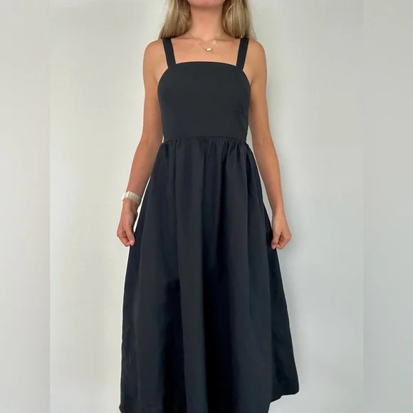 chinese dress ladies Black Sleeveless V-Neck Maxi Dress main image 1